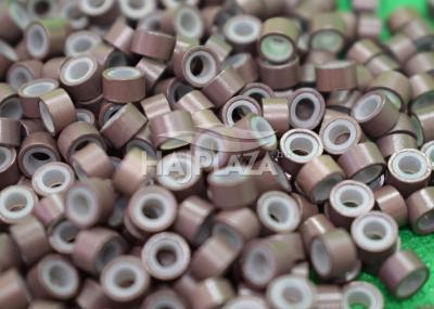 Szilikonos mikrogyűrű 5 mm középbarna 200 db