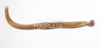 Festett világosbarna nanogyűrűs haj - 50-55 cm