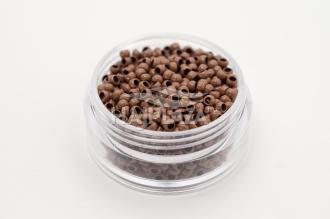 Világosbarna szilikonmentes nanogyűrű - 100db