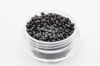 Fekete szilikonmentes nanogyűrű - 100db