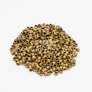 Középszőke szilikonmentes mikrogyűrű - 100db