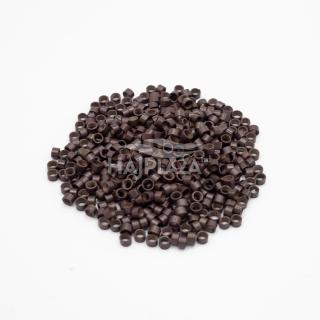 Középbarna szilikonmentes mikrogyűrű - 100db