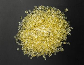 Sárga keratingyöngy - 1db