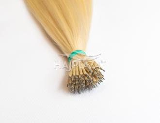 Világosszőke tincsezett haj (nanogyűrűs) - 40-45 cm