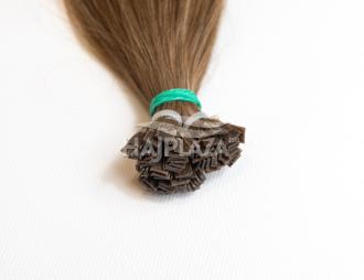 Világosbarna tincsezett  haj (hőillesztős) - 80-85 cm