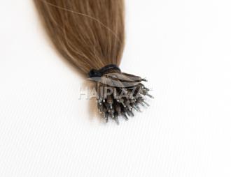 Világosbarna tincsezett haj (nanogyűrűs) - 70-75 cm