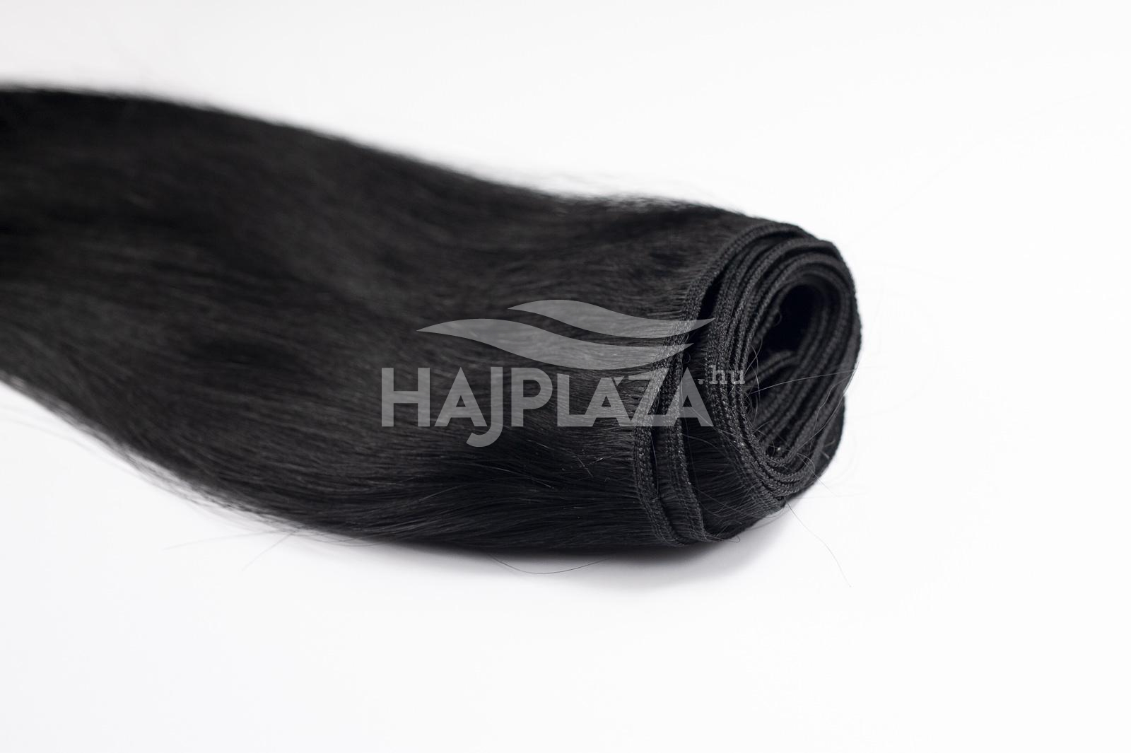 Festett fekete tresszelt haj - 50-55 cm