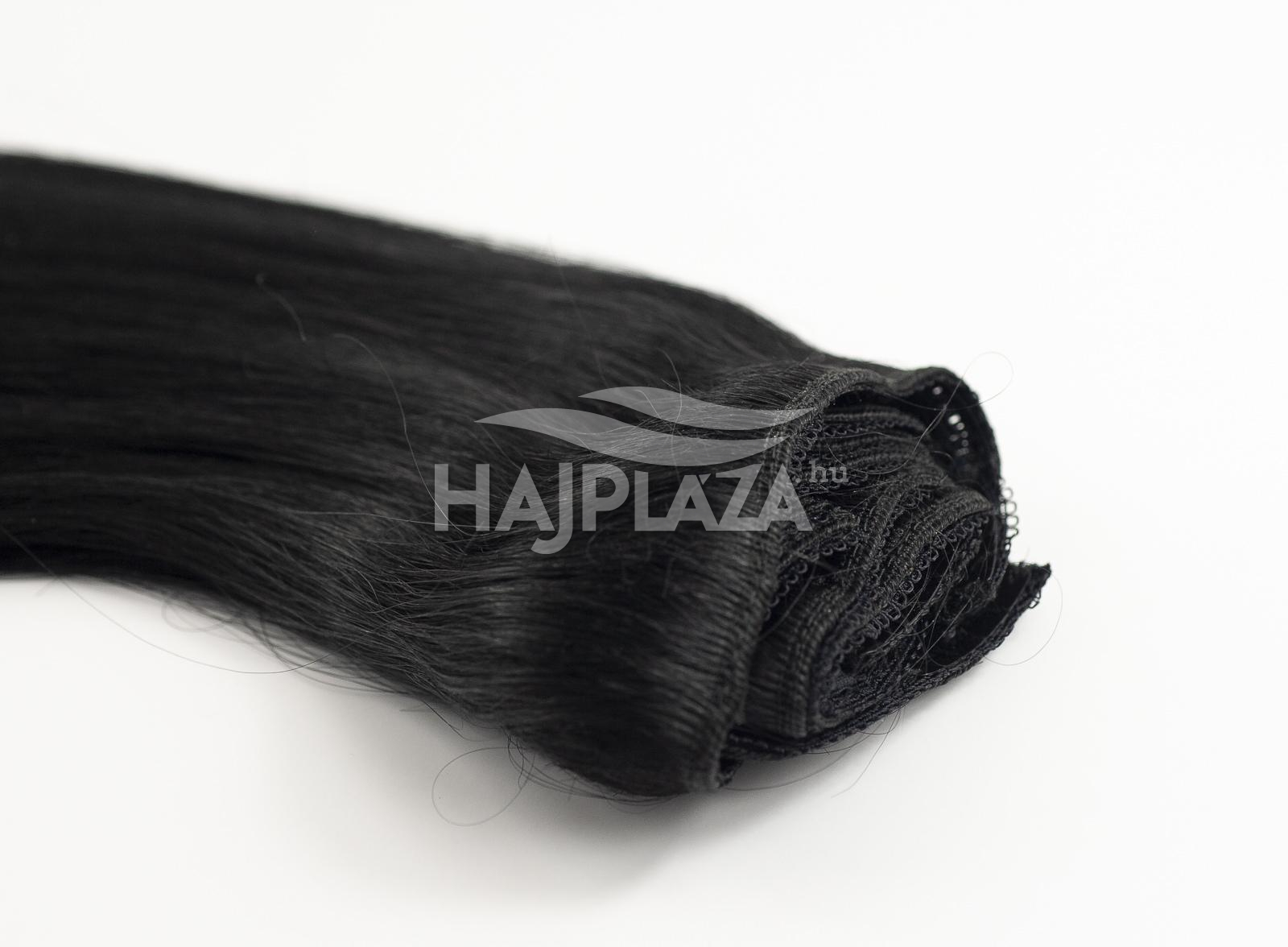 Festett fekete csatos haj - 35-40 cm