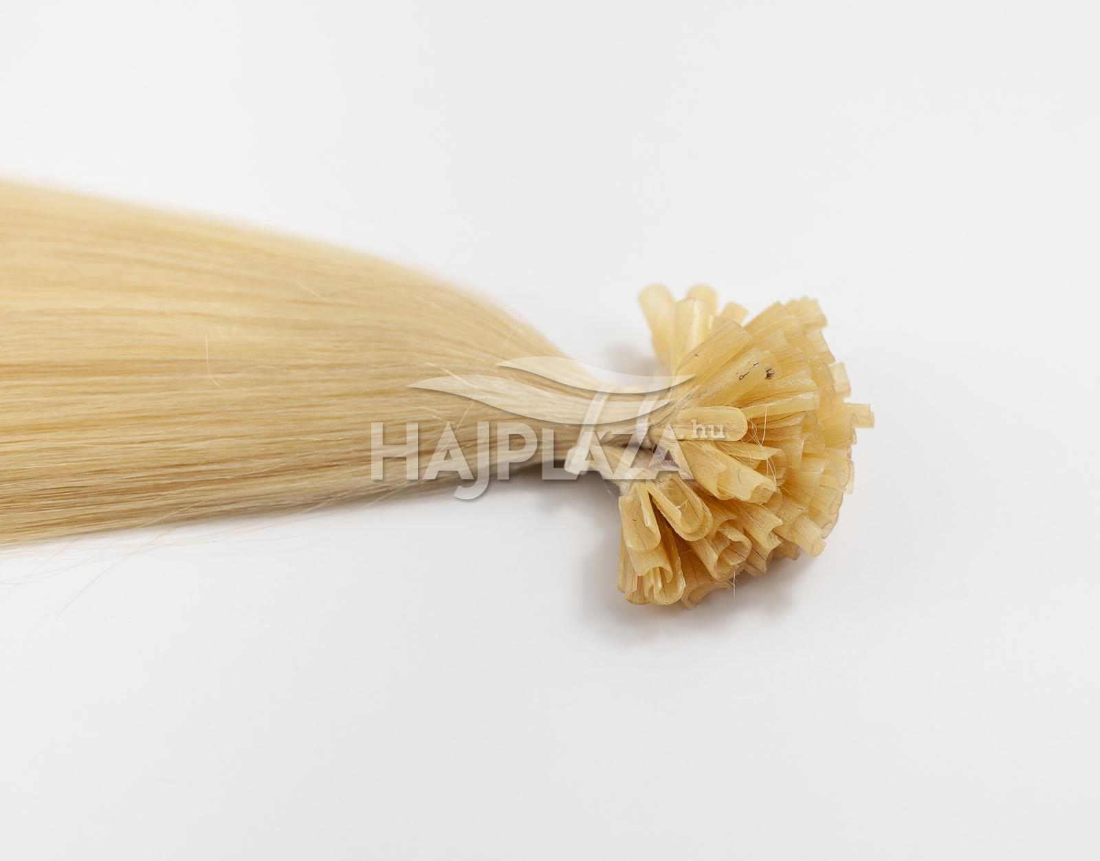 Festett világosszőke keratinos haj - 50-55 cm