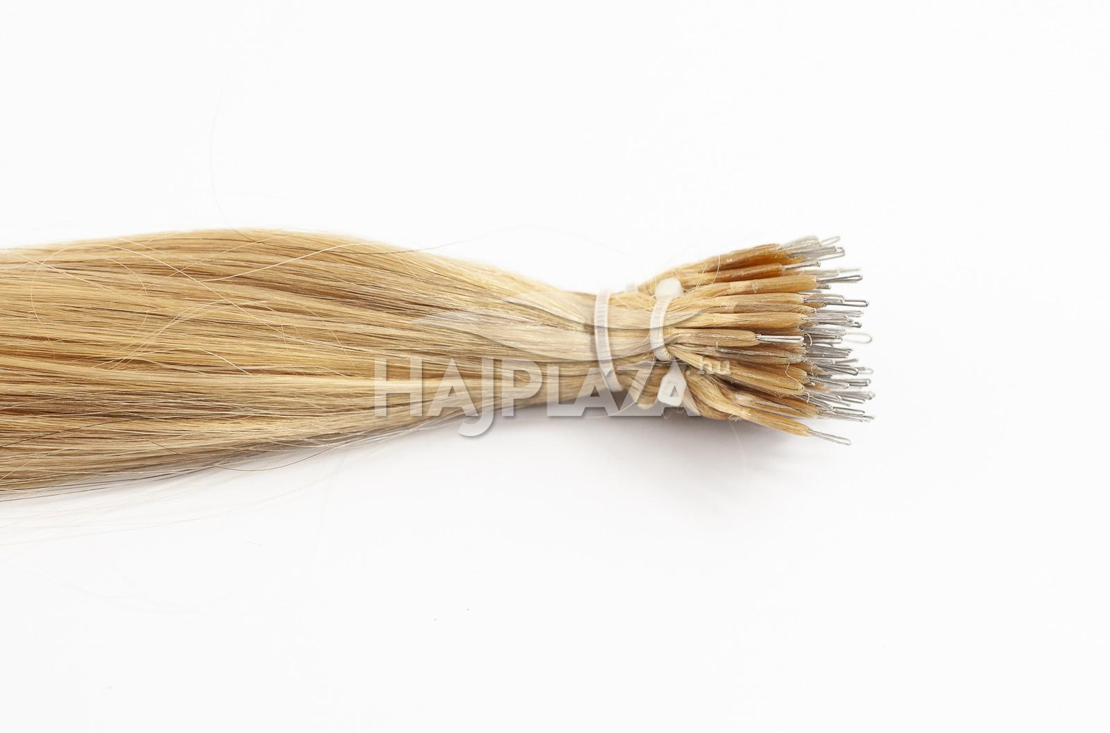 Festett középszőke nanogyűrűs haj - 50-55 cm