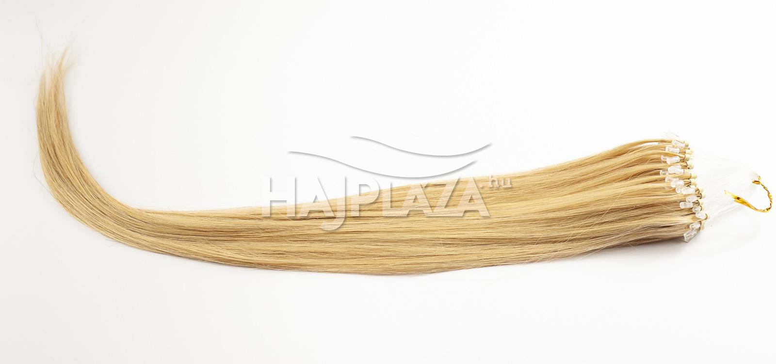 Festett középszőke mikrogyűrűs haj 0,8g/tincs - 50-55 cm