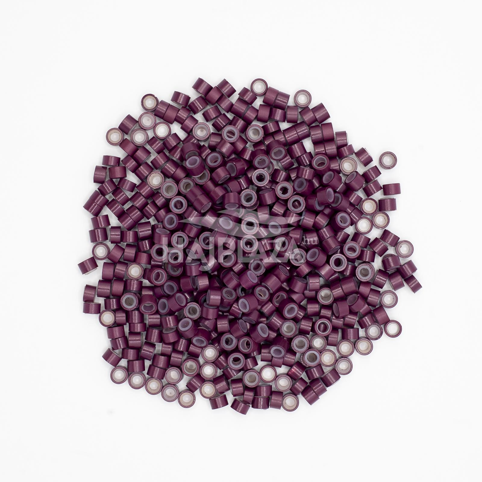 Burgundi szilikonos mikrogyűrű - 